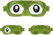 Maschera per gli occhi per bambini adulti con testa di rana 3D - Copertura per gli occhi morbida - Nuova invenzione divertente per bambini adulti - Regalo per bambini adulti - Utilizzo durante il sonno e i viaggi