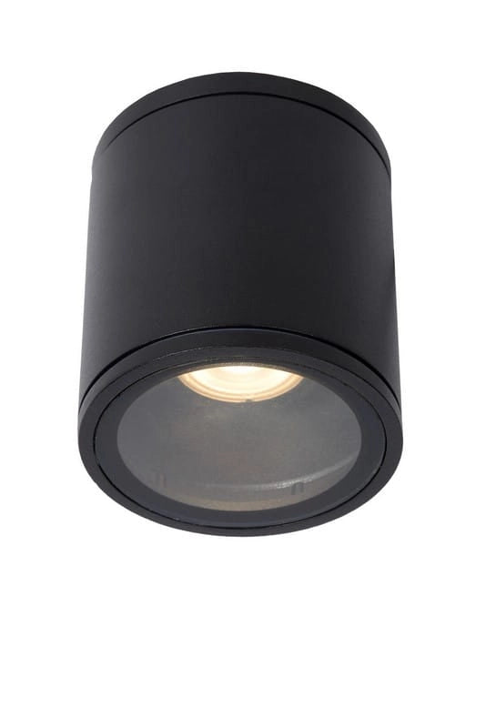 Plafoniera Lucide Aven GU10 50W nera alluminio IP65