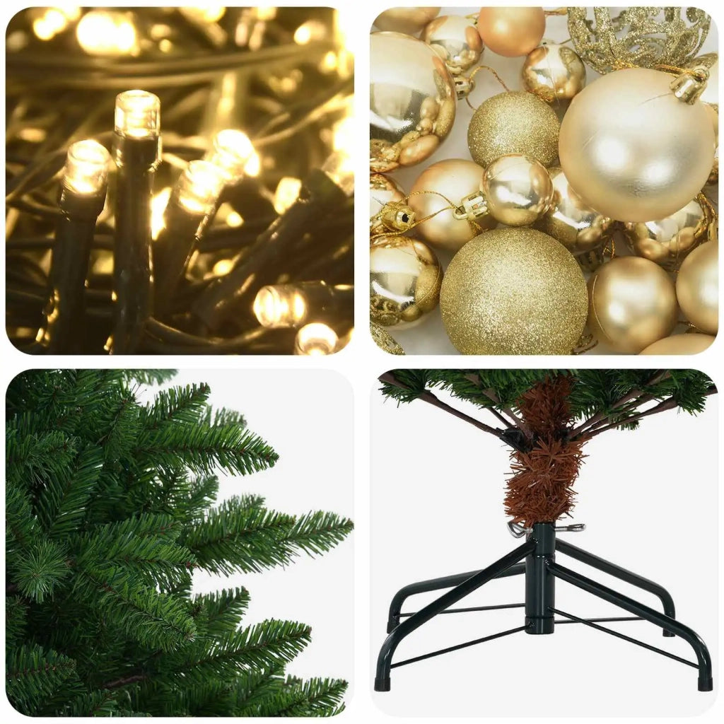 Artificial Christmas Tree with Bauble 150 cm 150 LED 3461386