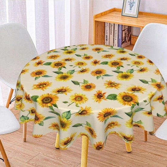 Tavolo Solare - Tavolo Coperto - Impermeabile e Resistente ai Macchiamenti - Accessori per Tavolo Circolare