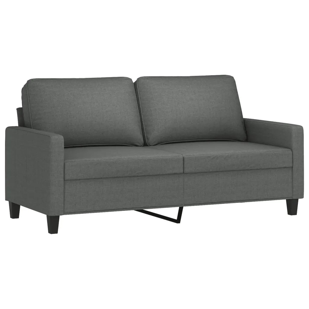Set di Divani 3 pz con Cuscini Grigio Scuro in Tessuto 3201453