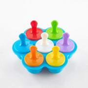 Forme per ghiaccio - Forme per ghiaccio in silicone BPA-free con bastoncini, forme per congelatore utili (7 pezzi)
