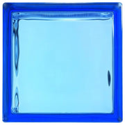 Vetromattone effetto ondulato blu diffusione luminosa naturale 190x190x80 mm