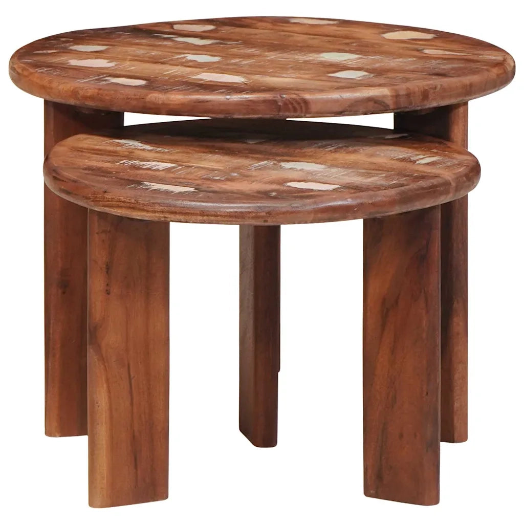 Tavoli da Caffè Nido 2 pcs Multicolore Legno massello riciclato