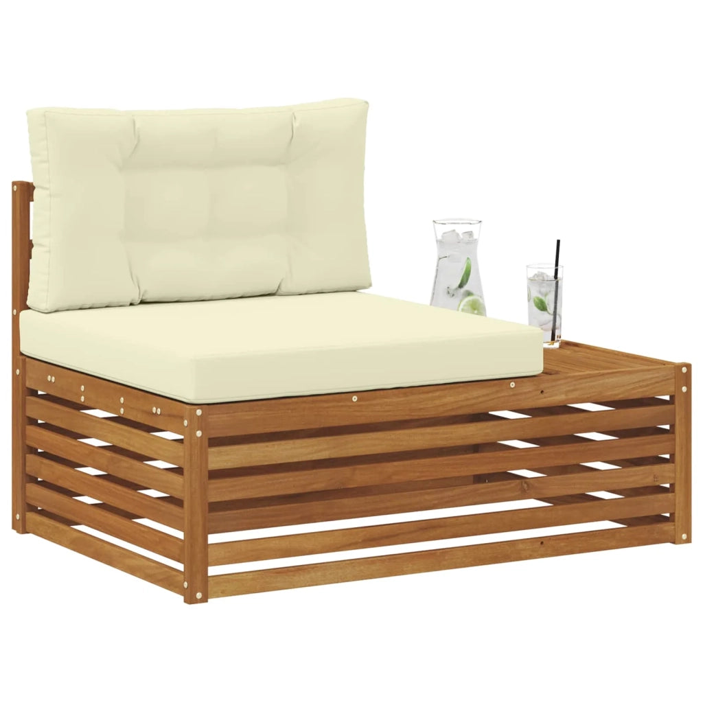 Divano da Giardino-Divano Esterno Finale con cuscino Naturale 115 x 83 x 73 cm 774506
