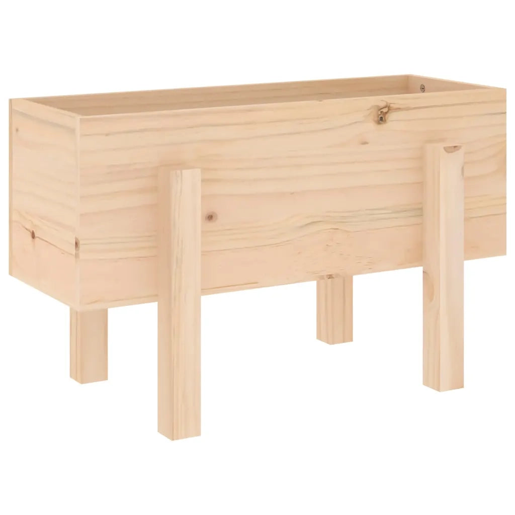 Fioriera da Giardino-Vaso da Esterno 62x30x38 cm in Legno Massello di Pino