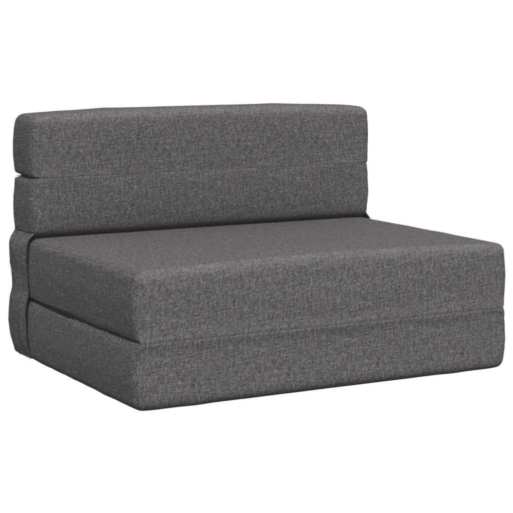Divano Letto Pieghevole Grigio Chiaro 70 x 72 x 60 cm Tessuto 900068