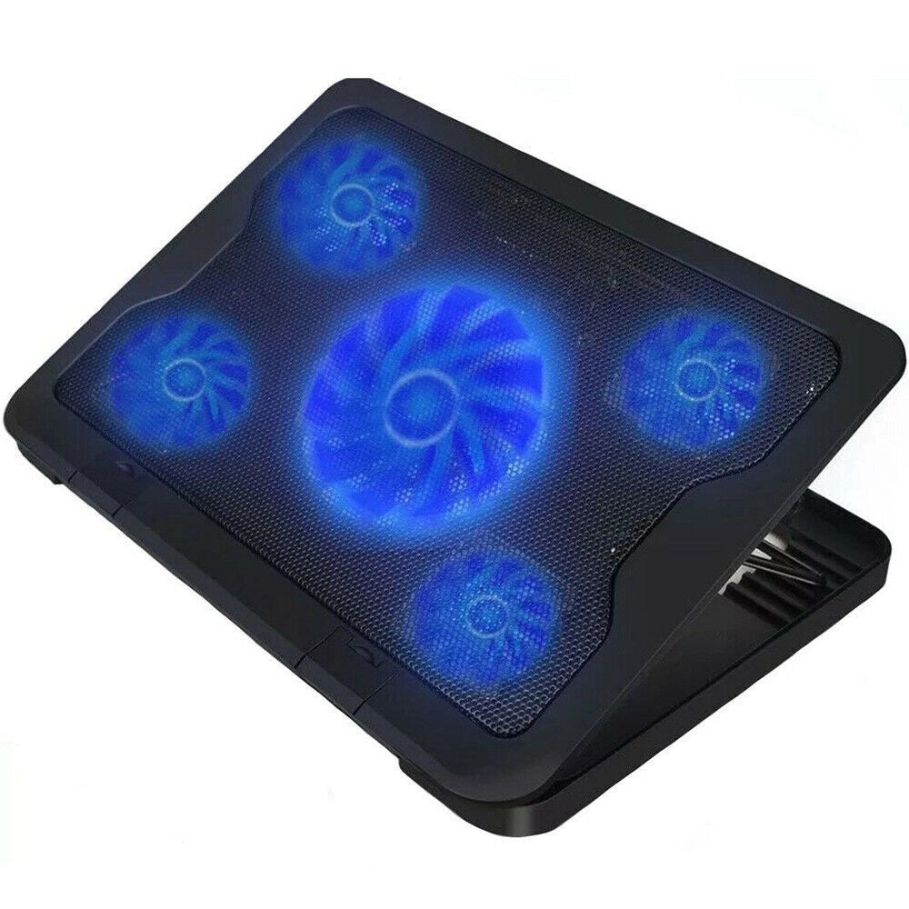 Trade Shop - Base Supporto Raffreddamento Per Notebook Pc Portatile 5 Ventole Usb Sy-c5 -