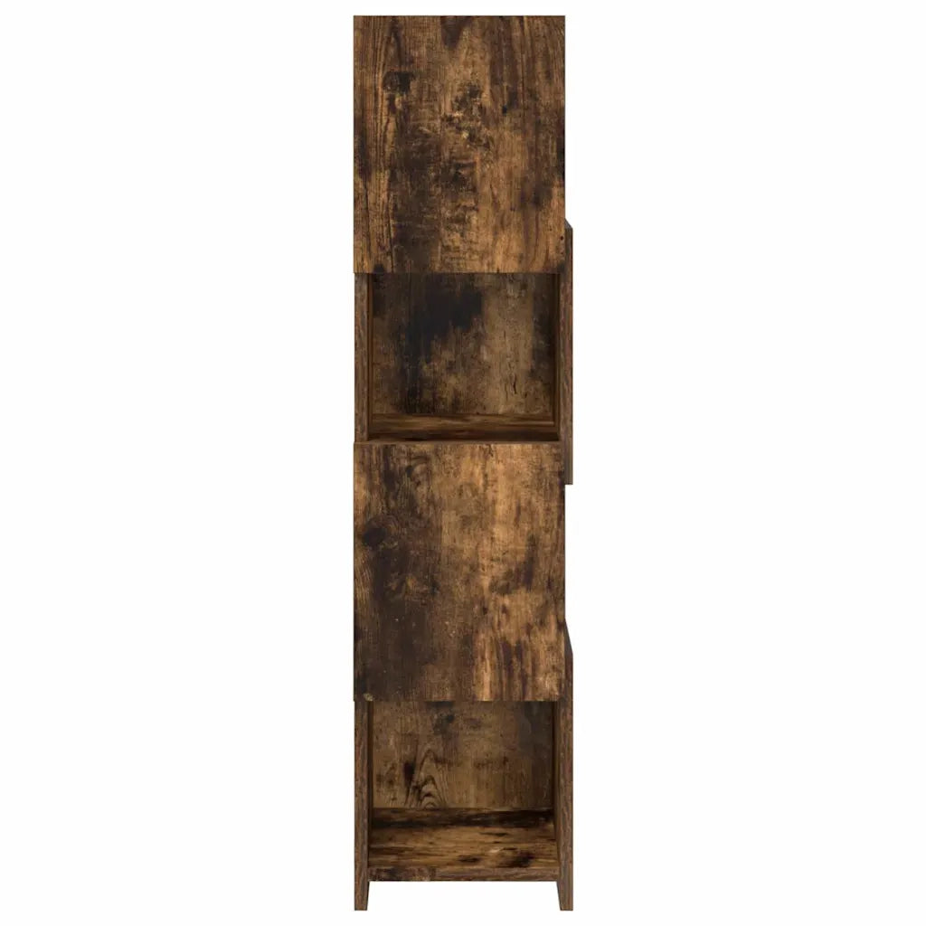 Mobile angolare Rovere fumé 25,5x25x102cm Legno multistrato 889809