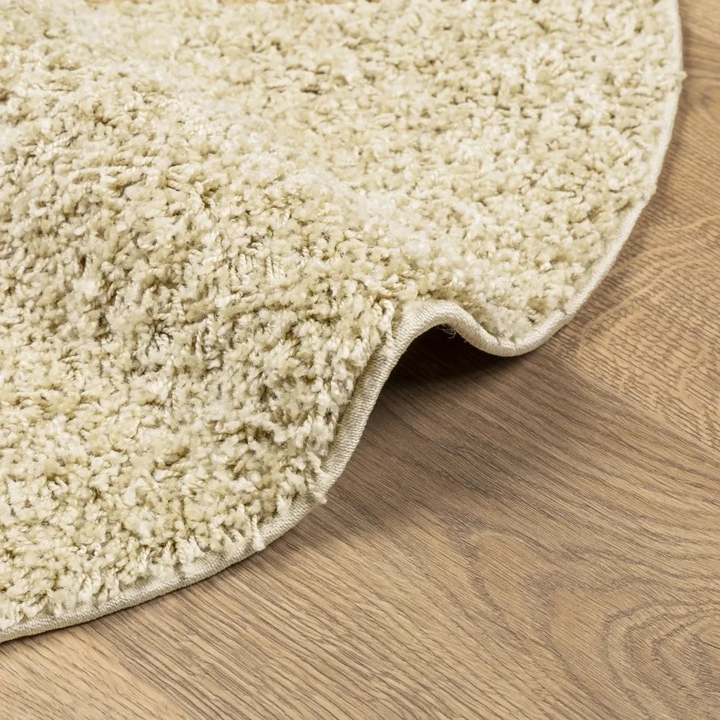 Tappeto Shaggy PAMPLONA a Pelo Lungo Moderno Oro Ã˜ 160 cm