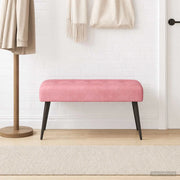 Panchina con bottoni imbottiti Rosa 80 x 40 x 46 cm Velluto 42038519
