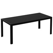 Tavolo da pranzo esterno ¨C zephmum ¨C Nero, Plastica, 190x84.5x72 cm