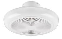 Plafoniera con Ventilatore da Interno a LED Ø46 cm Plastica Bianca