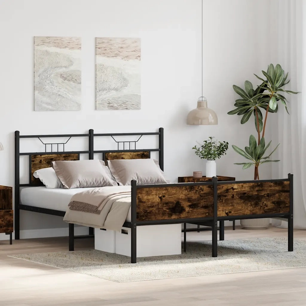Giroletto senza Materasso Rovere Fumo 140x200 cm in Truciolato 4106927
