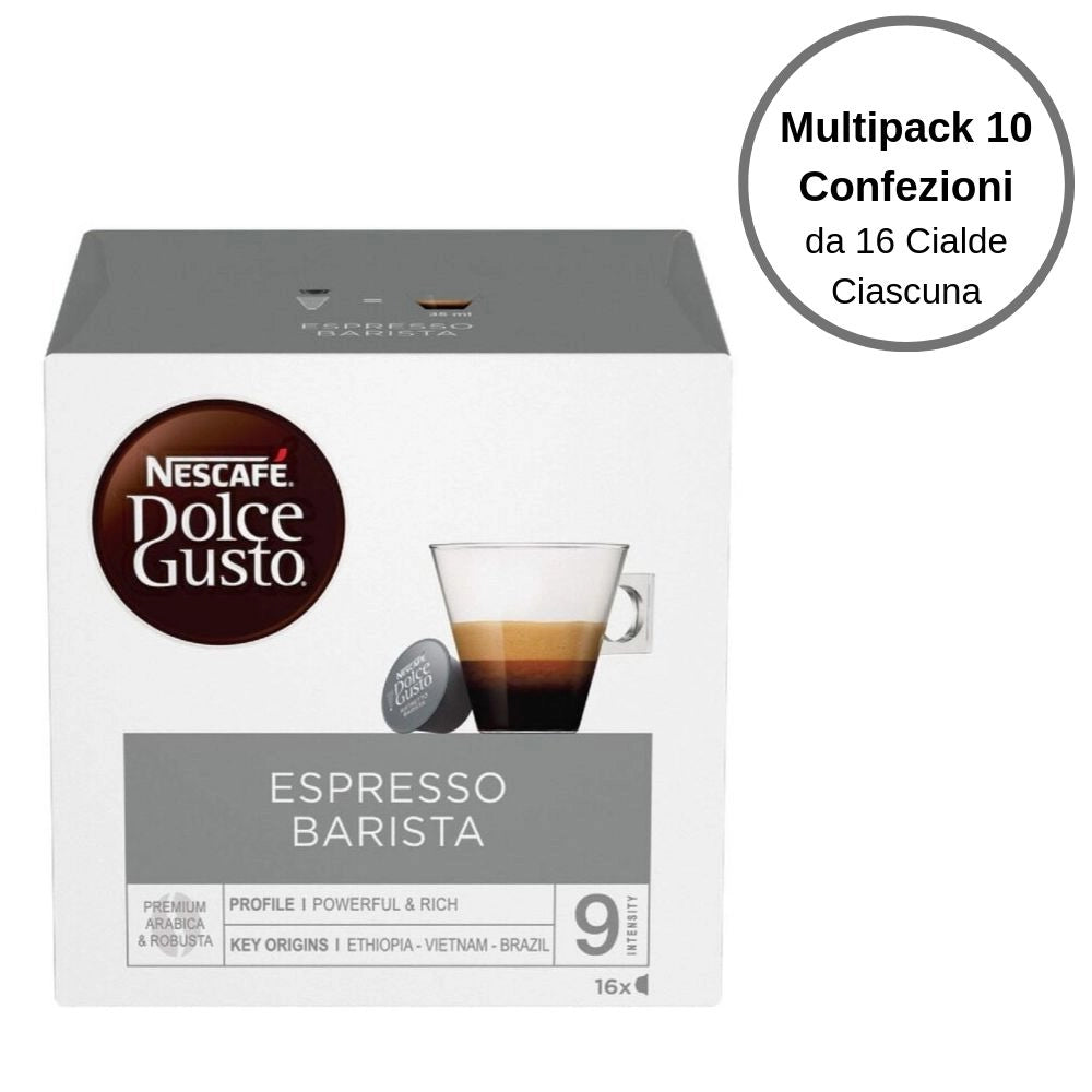 Nescafe' dolce gusto espresso barista caffe' in capsule multipack 10 confezioni da 16 capsule ciascuna