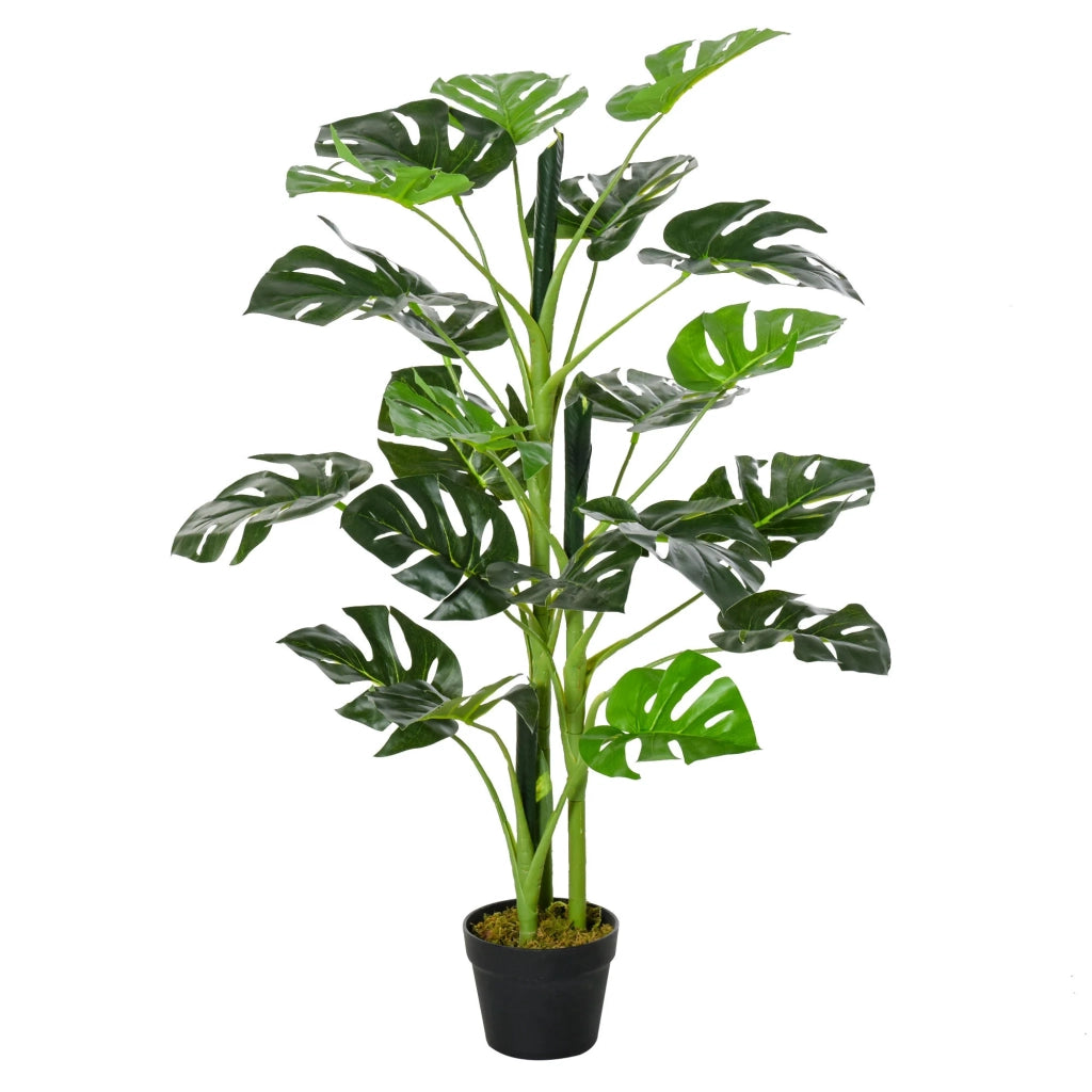 Pianta artificiale monstera interno esterno 16 x 100 cm senza manutenzione realista contemporanea in polietilene verde 21_0003952