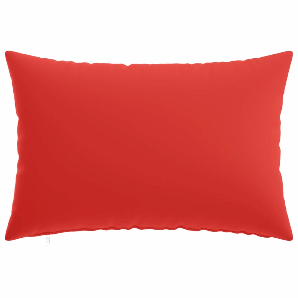 Federa 6 pcs HEERLEN Rosso 40 x 60 cm Poliestere 909304