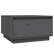 Tavolino da salotto | Tavolino da caff¨¨ | Tavolino da Soggiorno Grigio 55x56x32 cm Legno Massello di Pino