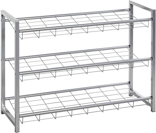 Raccoglitore metallico in alluminio - B 80 x D 30 x H 60 cm