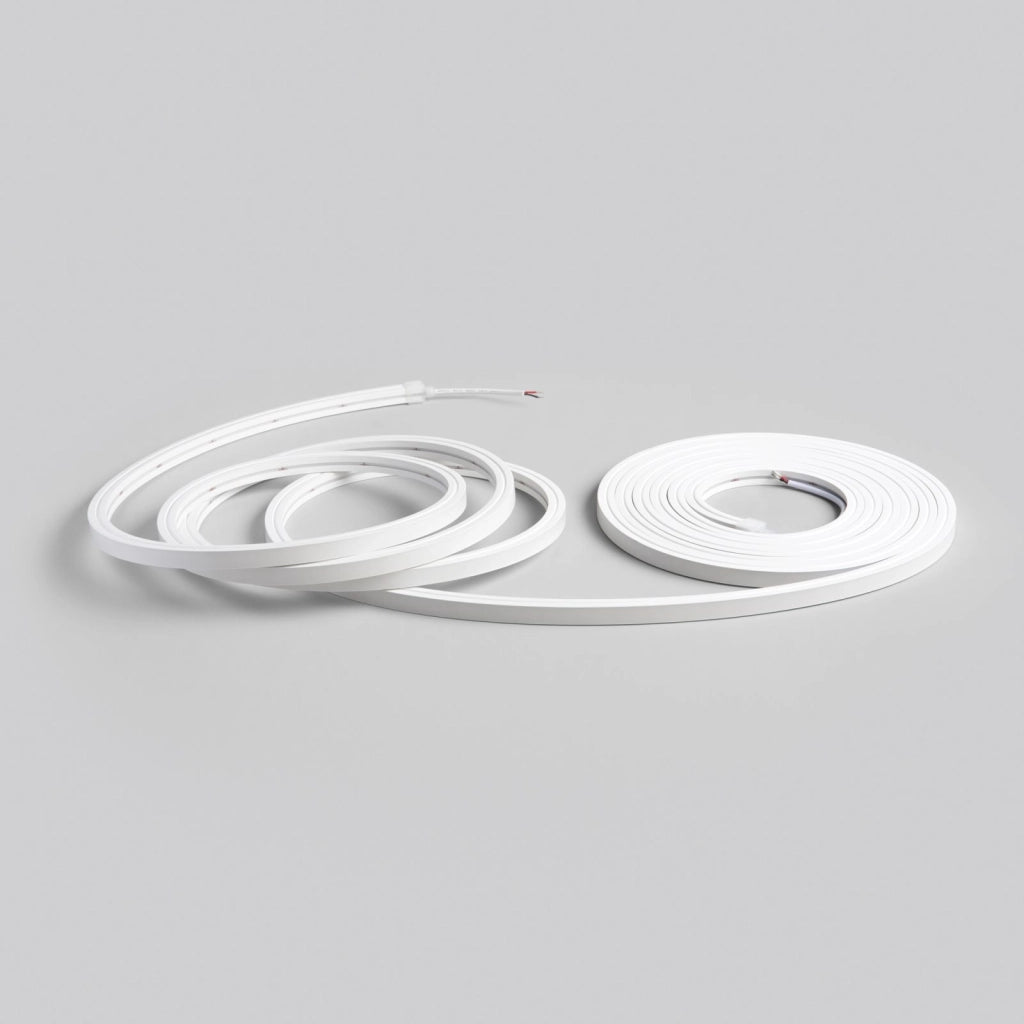 FLEX24V-10X10-12C NEON STRIP FLEX 2 STAFFE INCLUSE E M 24V 12W 5700LM 3000K IP65 500X1X1CM