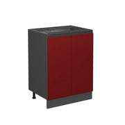 Vicco Mobile alto Rosso 60 cm Forma a J, senza piano di lavoro