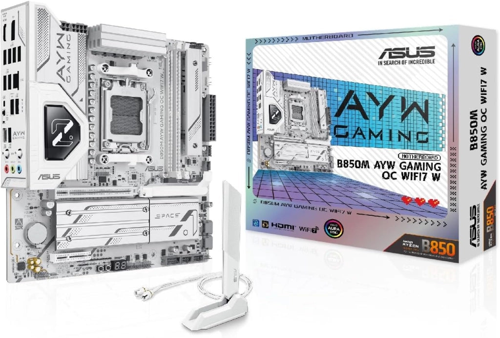 ROG Strix B850-F Gaming WiFi, Scheda Madre AMD ATX, 16+2+2 Fasi di Alimentazione, Slot DDR5, PCIe 5.0 con Slot Q-Release, 4 slot M.2, WiFi 7 con WiFi Q-Antenna, AI Advisor, AI Networking II