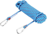 Cavo di paracorda in poliestere 12mm con chiave di paracorda, corda di arrampicata e anello di carabina per uso esterno 20m