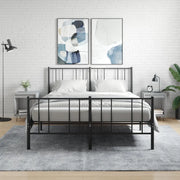 Comodini 2pz-Set di 2 Tavolino da notte Grigio Sonoma 40x35x50 cm in Legno Multistrato 400339