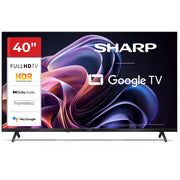 SHARP 40HF2265E - 40"" GOOGLE TV LED HD -  FRAMELESS - COMP. TV SAT - AUDIO DOLBY DIGITAL+ / DTS HD - CHROMECAST - BLACK - IT