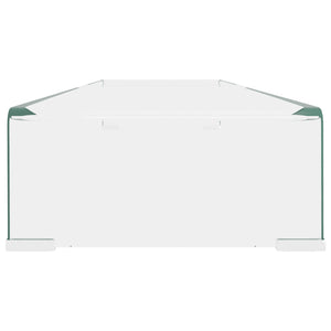 Mobile/Rialzo Porta TV in Vetro Trasparente 110x30x13 cm cod mxl 22672