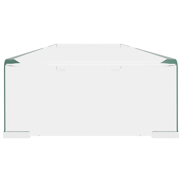 Mobile/Rialzo Porta TV in Vetro Trasparente 110x30x13 cm cod mxl 22672