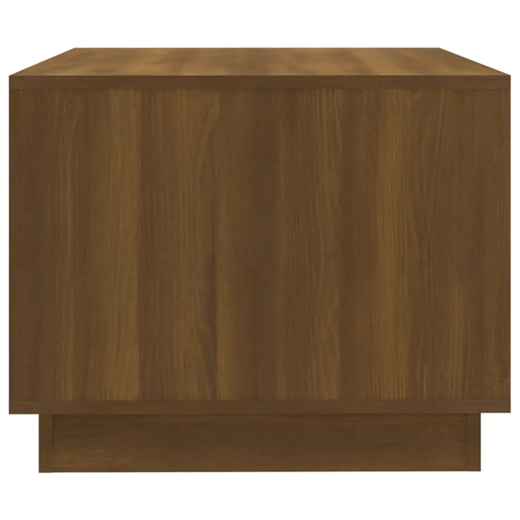 Tavolino da Salotto Marrone Rovere 102,5x55x44 cm in Truciolato 812980