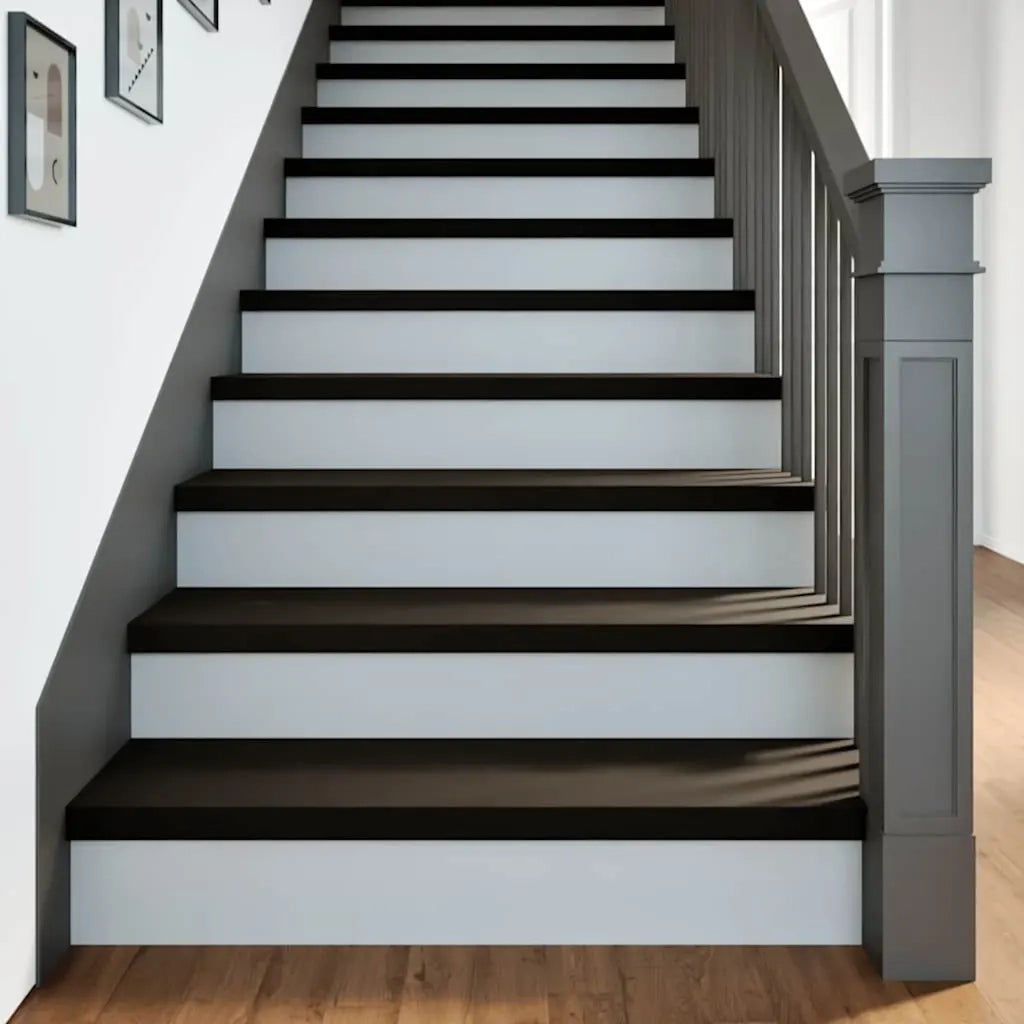 vidaXL Gradini 12 pz Marrone Scuro 90x25x2 cm Legno Massello Rovere