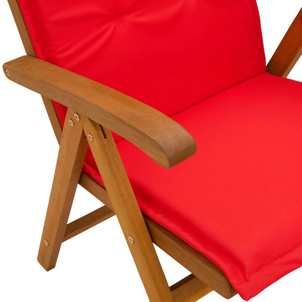 Sedie da giardino reclinabili 2 pz Naturale 42041431