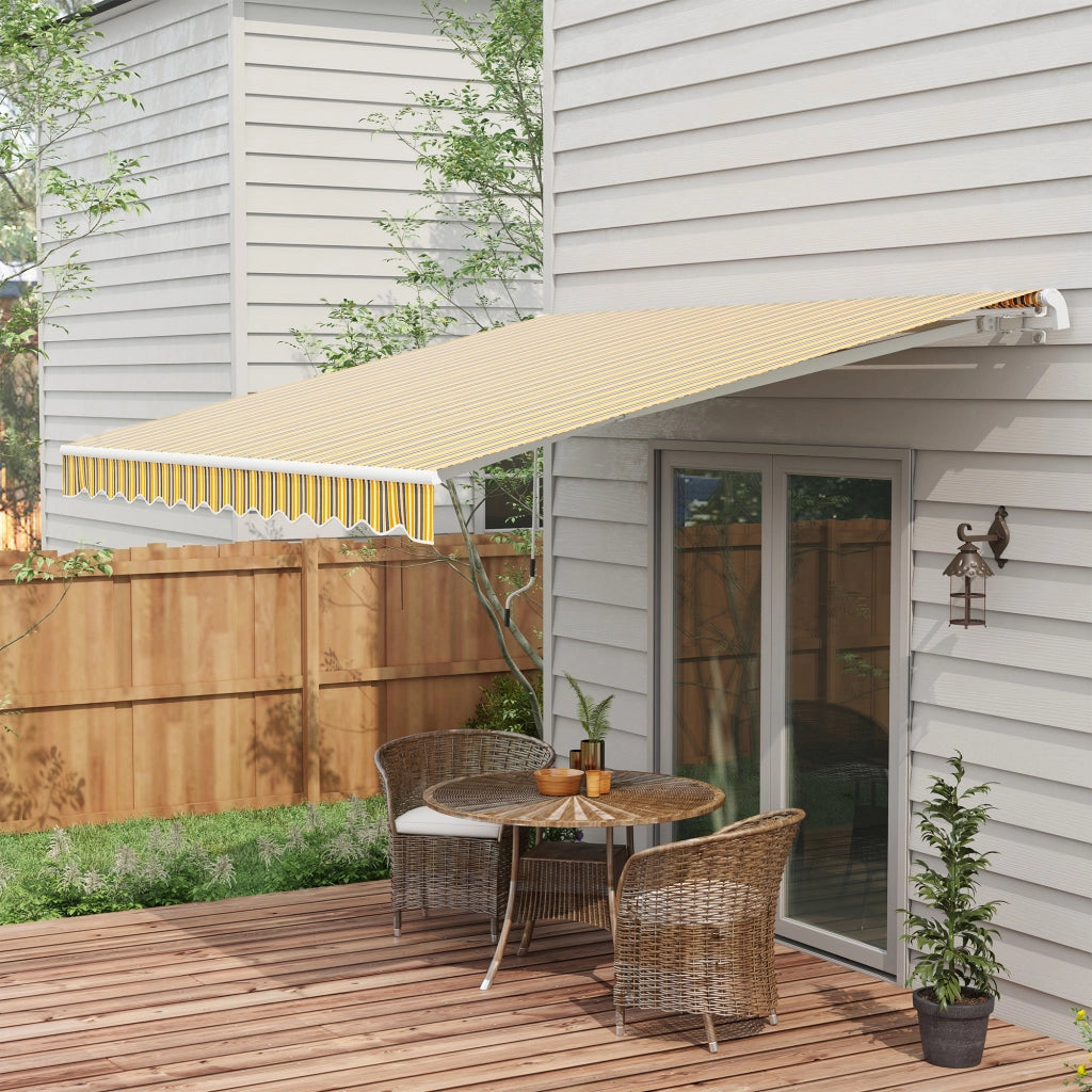 Tenda da sole ¨C zephmum ¨C Giallo Grigio 3.5x2.5 m