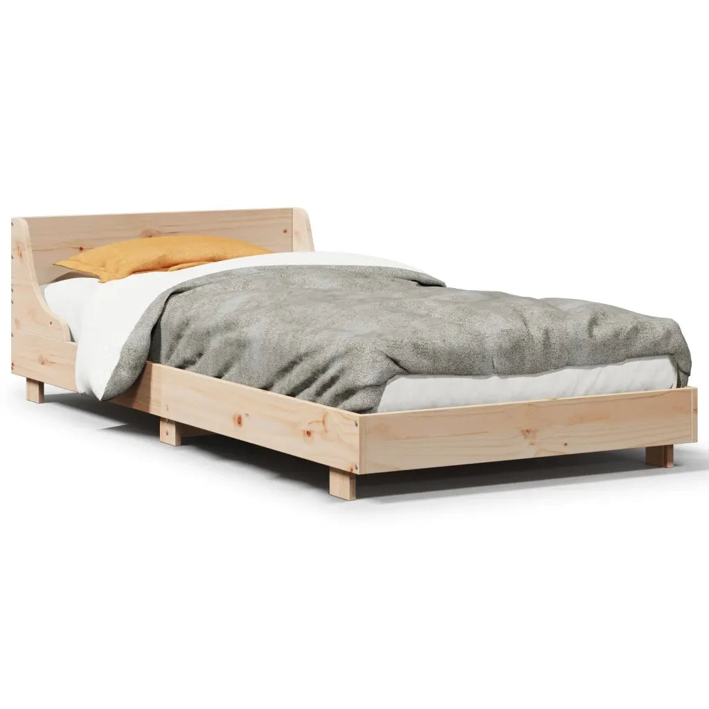Letto senza Materasso 90x190 cm in Legno Massello di Pino 850749