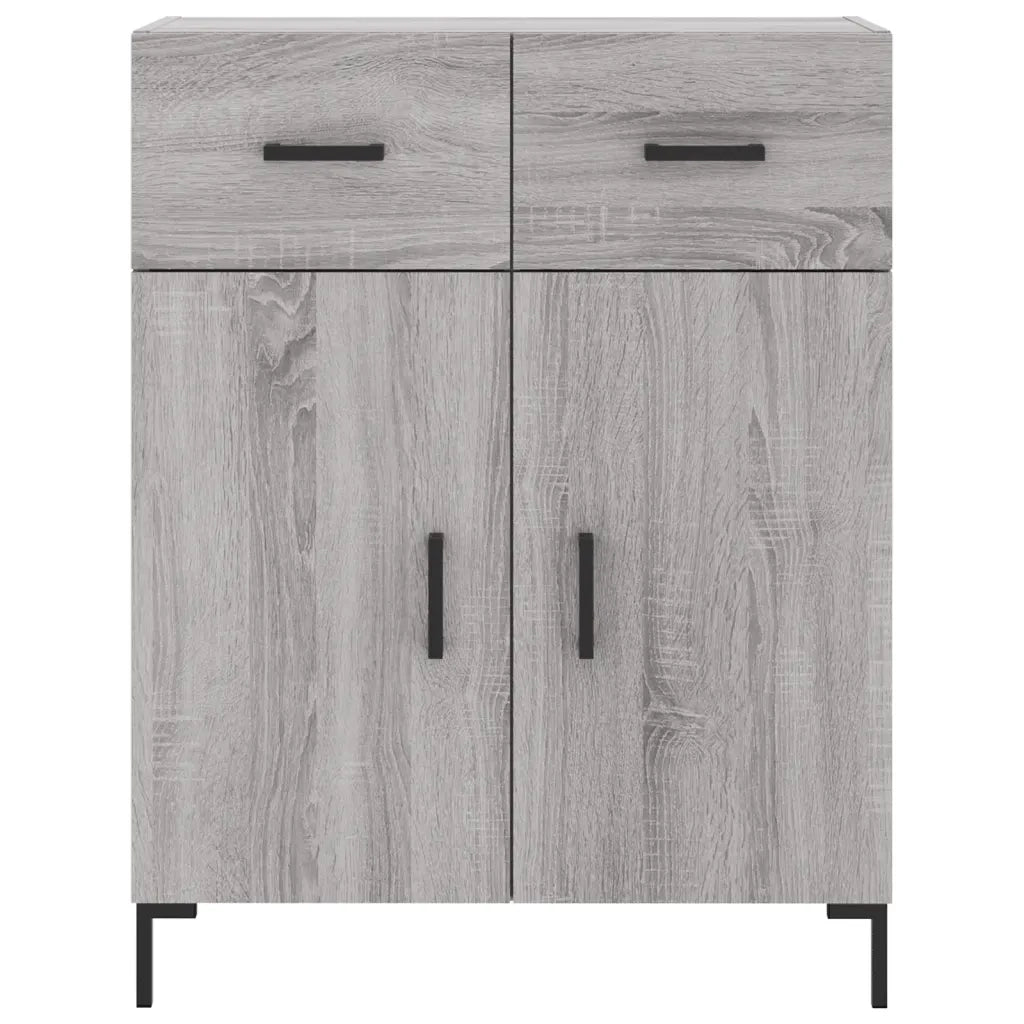 Credenza Grigio Sonoma 69,5x34x180 cm in Legno Multistrato 3199879