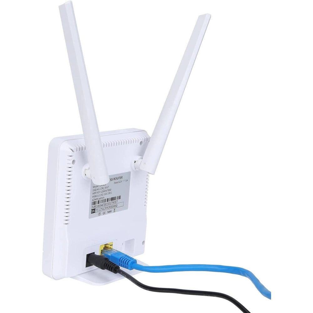Trade Shop - Modem Router Per Sim 4g Lte Wifi Hotspot Doppia Antenna Porta Lan Universale Cpe -