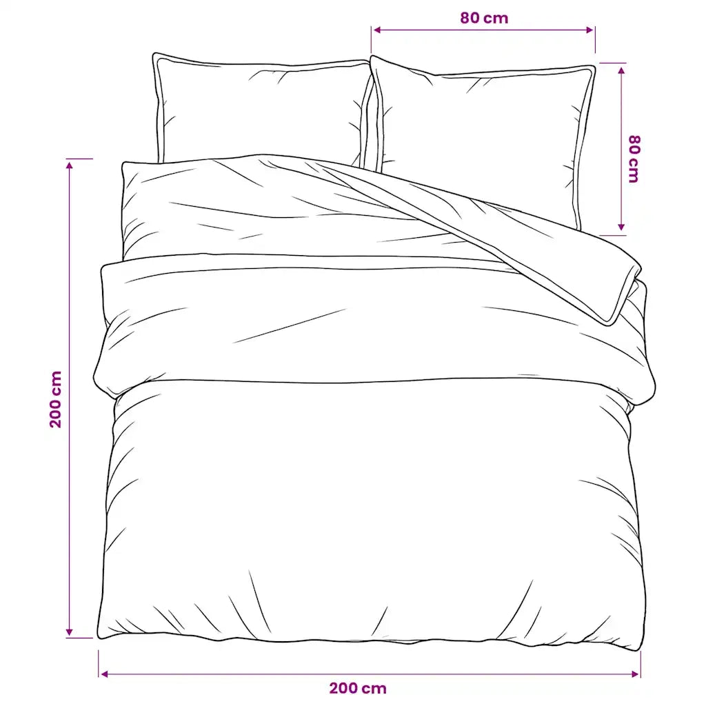 Set Copripiumino Grigio 200x200 cm in Cotone CFW1318364