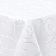Tela da tavolo lavabile in tessuto quadrato 100x140cm con tessitura Jacquard, con ornamenti, resistente alla sporcizia e facile da pulire.