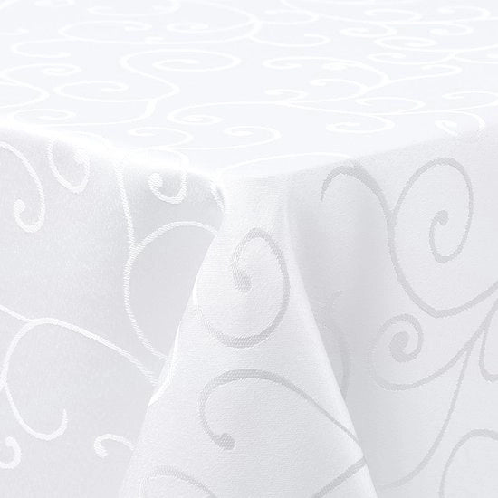 Tela da tavolo lavabile in tessuto quadrato 100x140cm con tessitura Jacquard, con ornamenti, resistente alla sporcizia e facile da pulire.