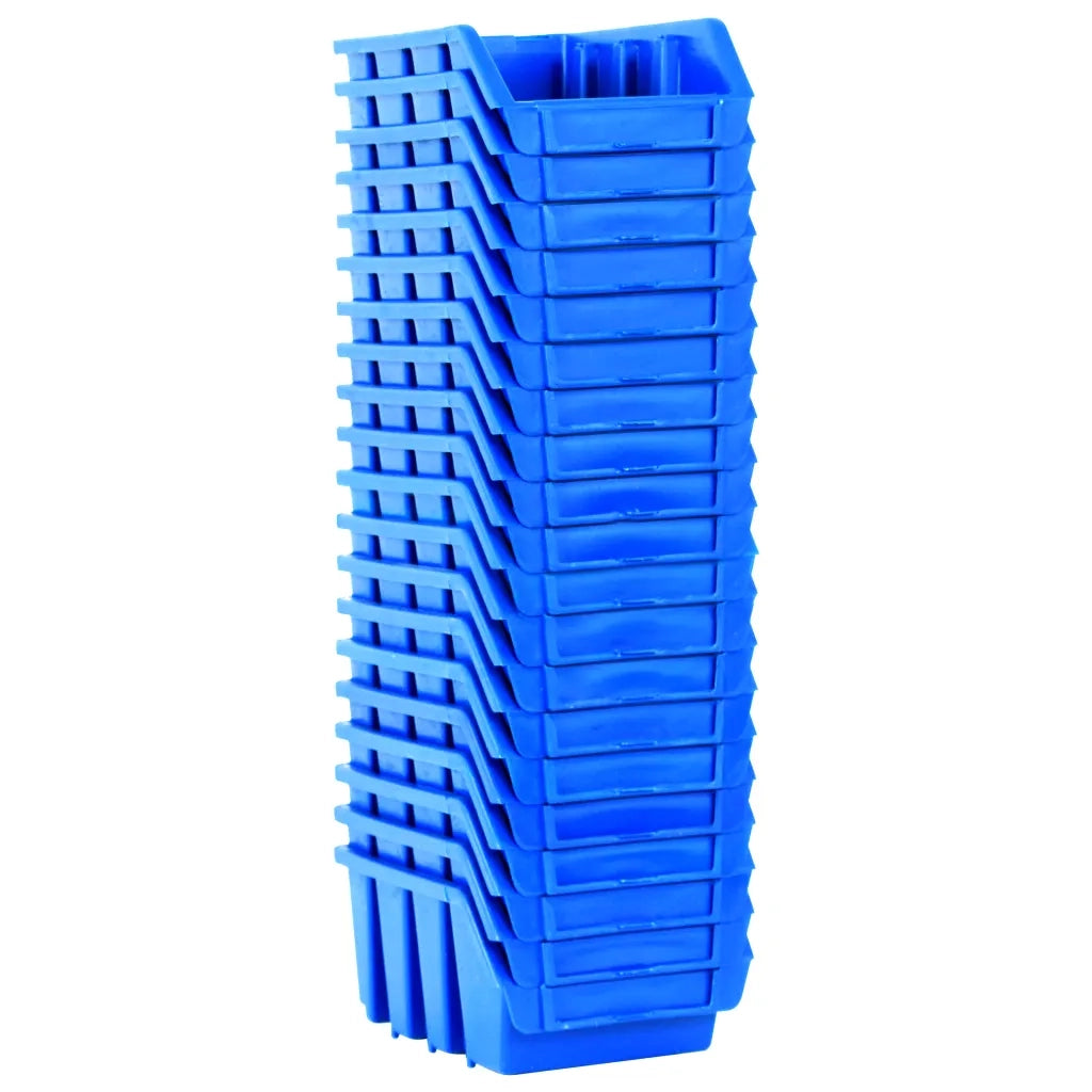Contenitori Impilabili 20 pz Blu in Plastica CFW4408365