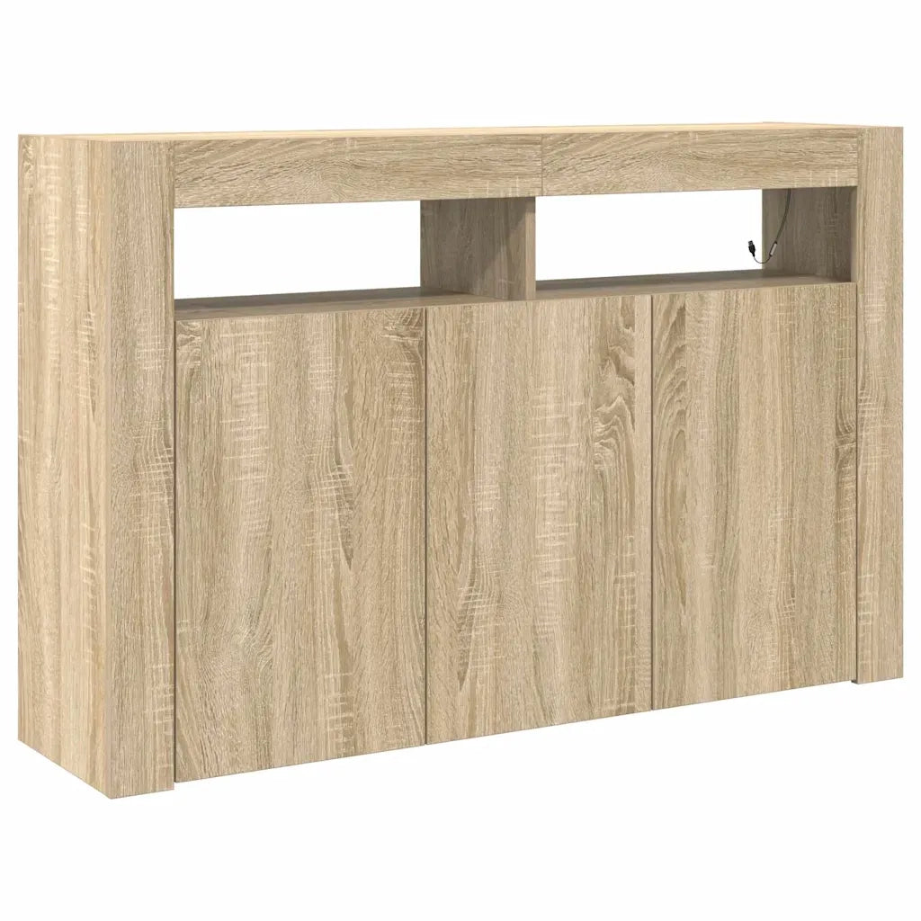 Credenza-Buffet-Armadio da cucina Rovere Sonoma 116 x 30 x 75 cm Legno multistrato