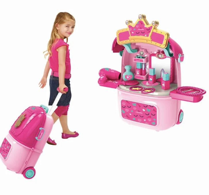 PEPERILLA -TROLLEY SPECCHIERA 
TRASFORMABILE IN TAVOLO BEAUTY CON LUCI E SUONI