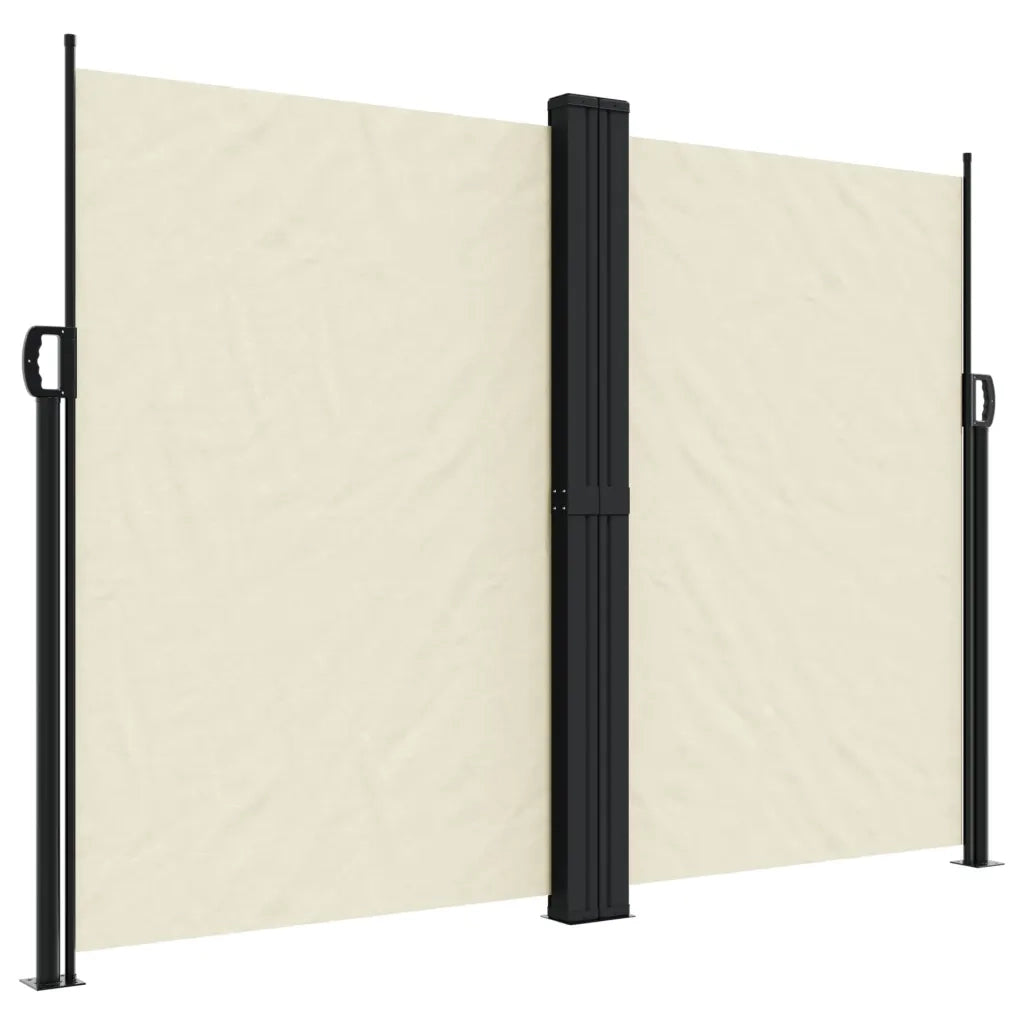 Tenda da Sole Laterale Retrattile-Tenda parasole per balcone per giardino Crema 180x600 cm 155746