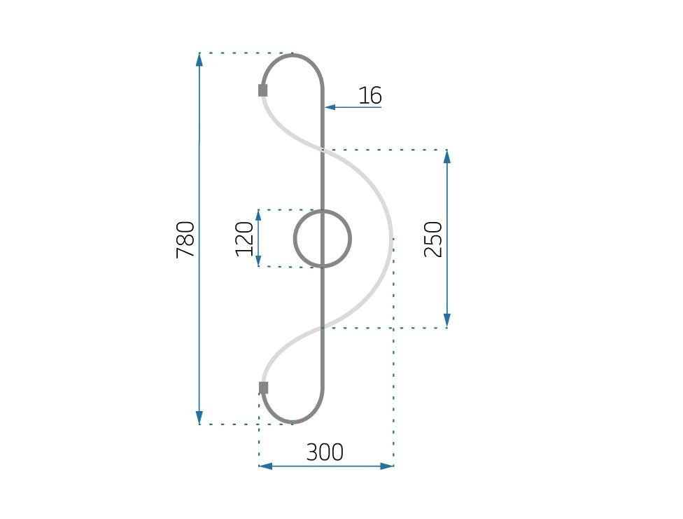Lampada Led App857-w Long Black