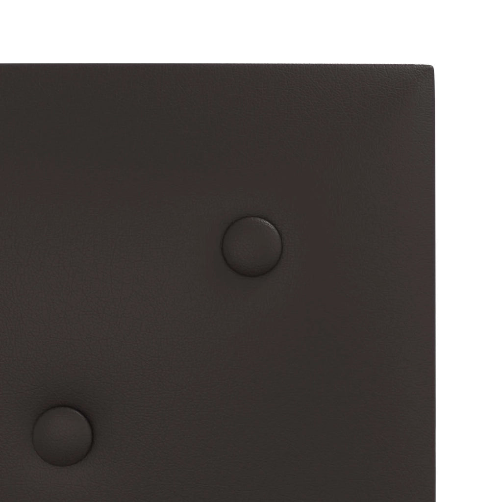 Testiera | Testata da Parete 12 pcs Nero 30 x 30 cm Pelle Sintetica