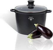 Piatto da cucina in ceramica con finitura marmorea - 28 cm - duraturo e stile - nero - marmo.