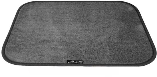 Tappeto Antiscivolo per Porte 50 x 65 cm – Grigio – Fibra Microvezel Ultra-assorbente – Lavabile – 3 mm – Made in Italy