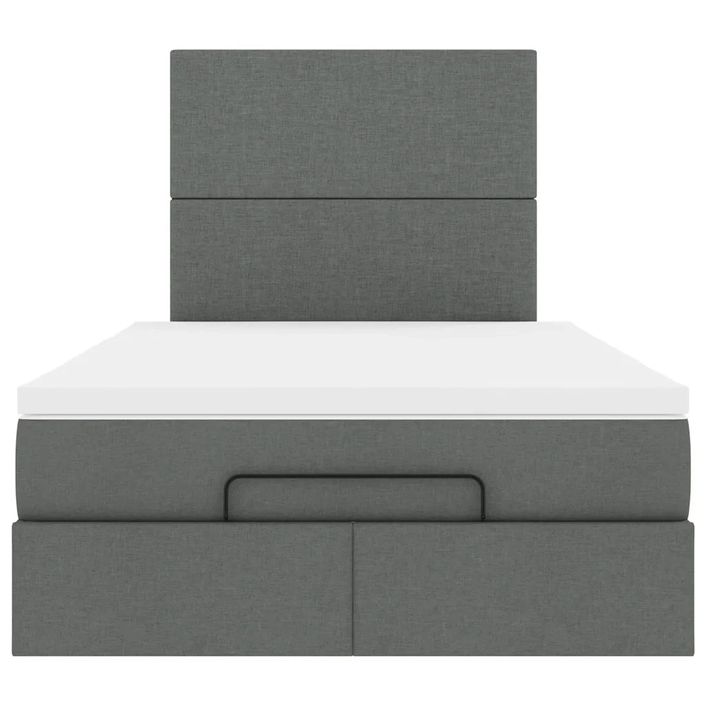 Struttura Letto Pouf con Materasso 120x200 cm in Tessuto 3313065